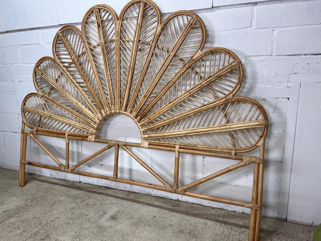 Handmade wicker headboard