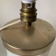 Vintage opaline glass lamp from the 50s and 60s, retro bedside lamp, French craftsmanship, elegant minimalist design lighting.