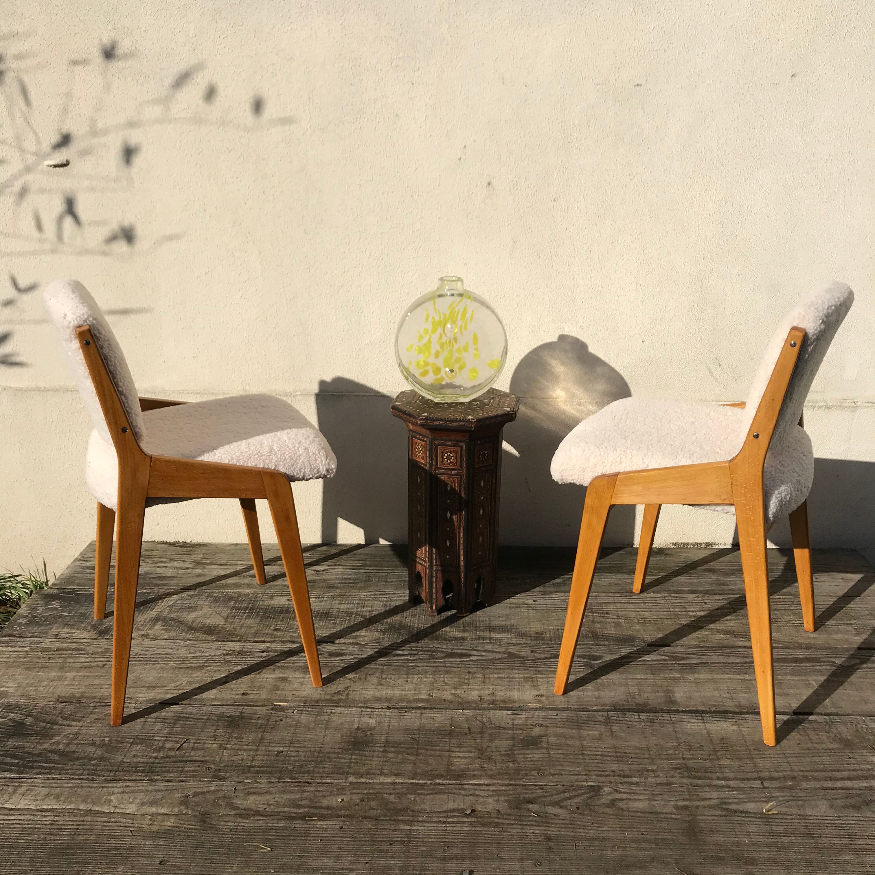 Paire de chaises scandinaves 1960