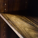 Vintage Mid-Century Danish Modern Rosewood Bookcase with Bar by Erik Brouer for Brouer Møbelfabrik,