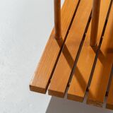 Mid-Century three tier wooden shelving unit