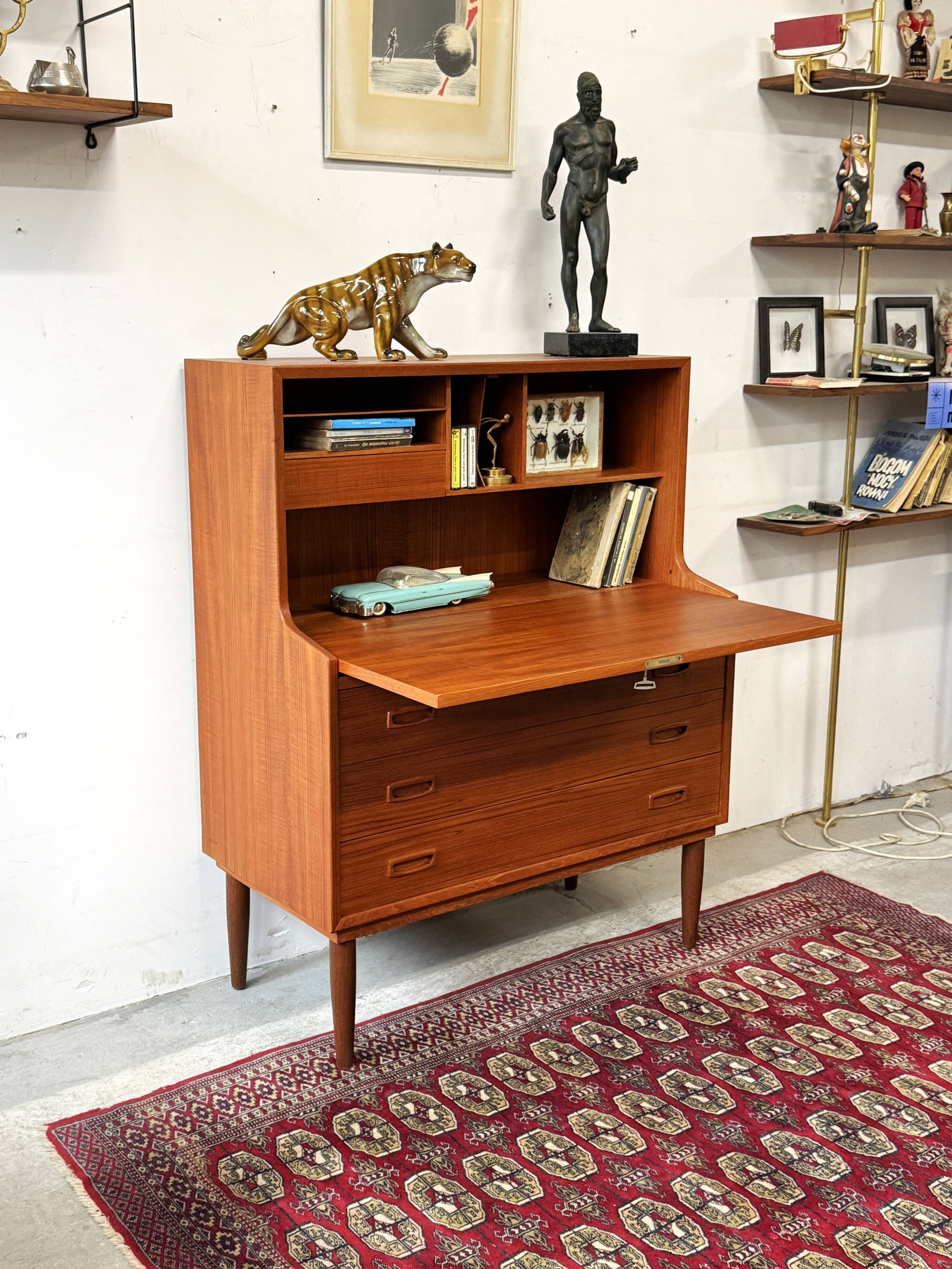 Secretary/desk, Denmark 1960s/1970s, mid-century modern, vintage