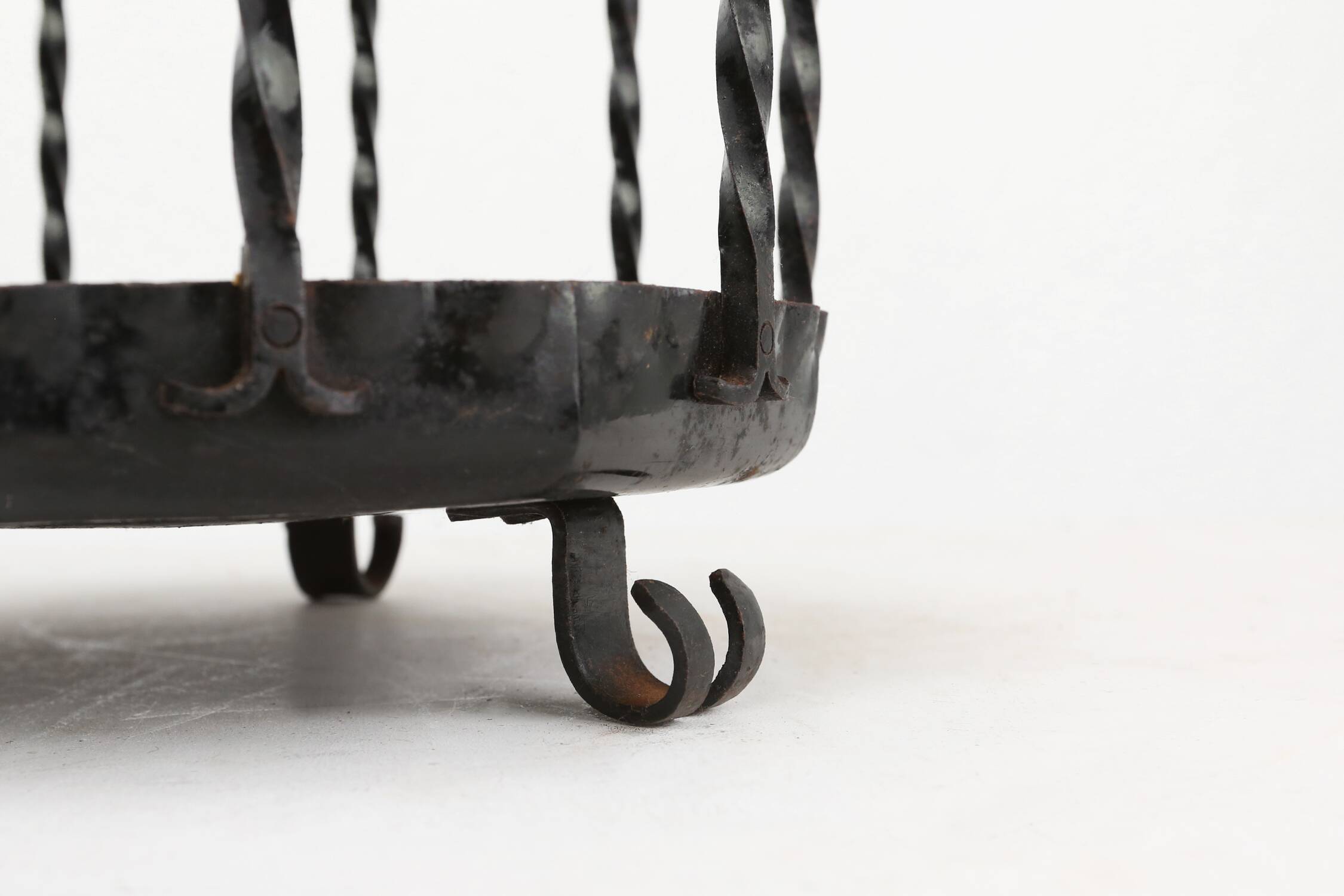 Stylish robust mid-century umbrella stand, France ca. 1950