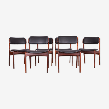 Model 49 Rosewood Dining Chair by Erik Buch for Odense Maskinsnedkeri, 1960 s, Set of 6