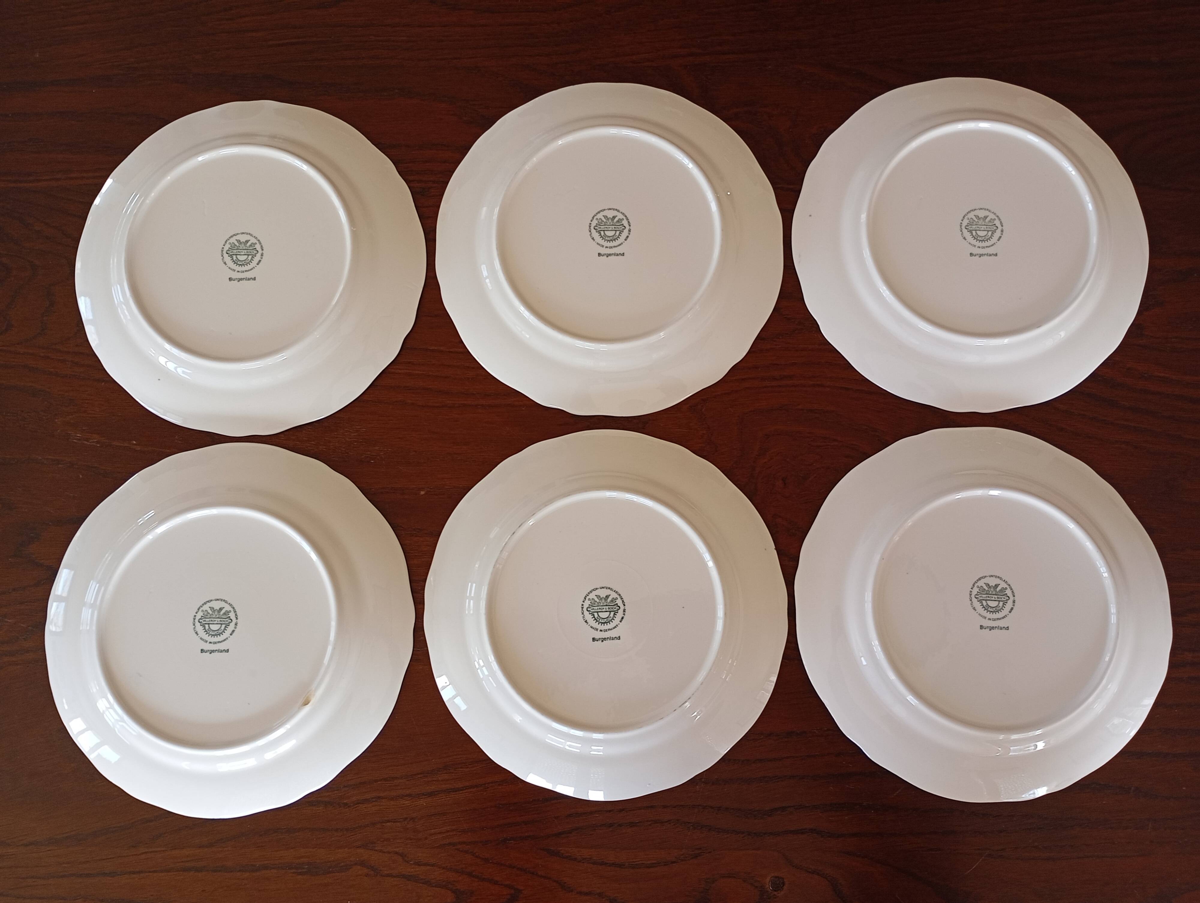 Burgenland blue flat plates Villeroy & Boch