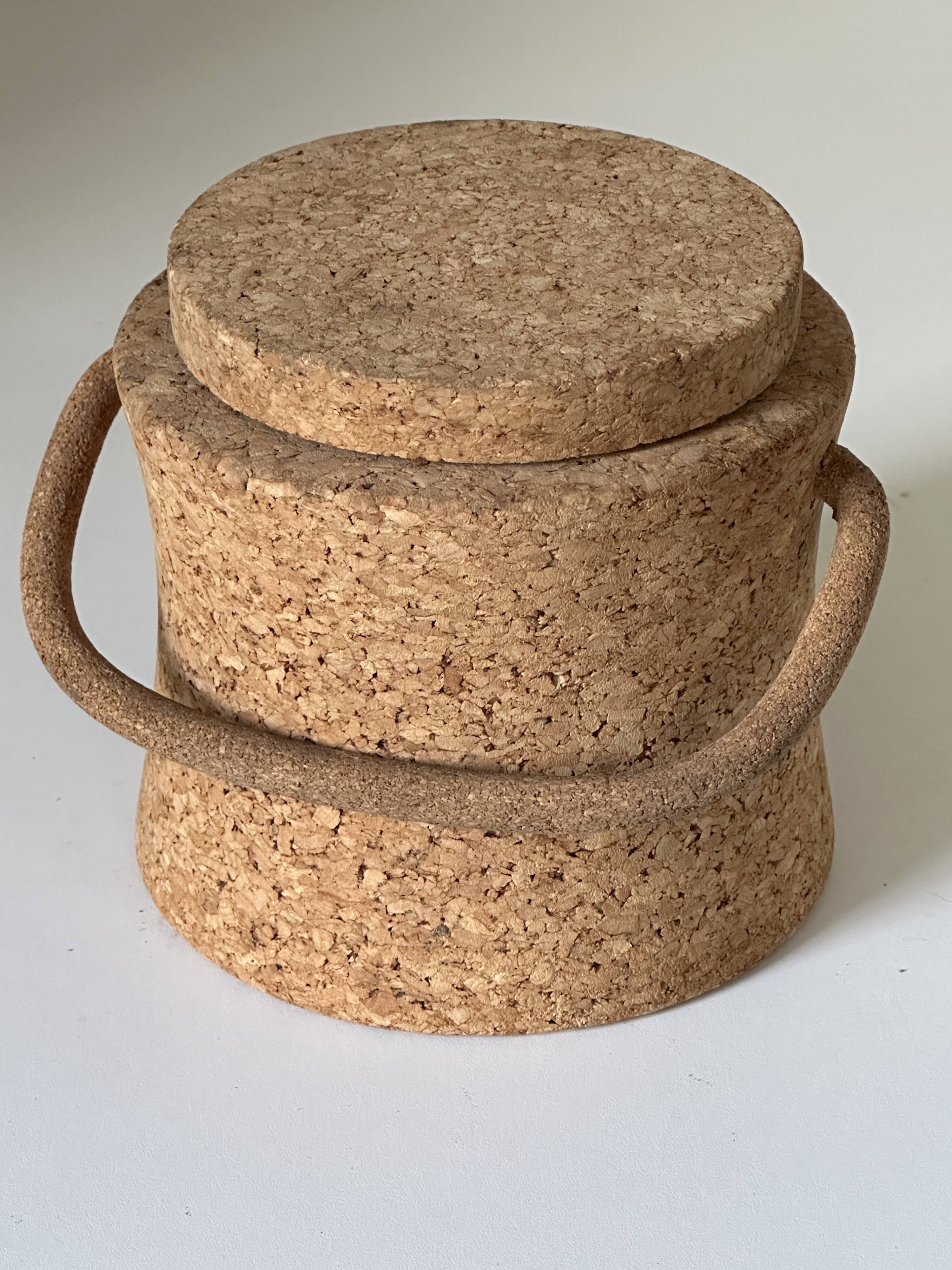 Vintage 60s design cork ice cube tray