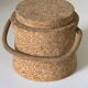 Vintage 60s design cork ice cube tray
