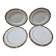 6 assiettes porcelaine