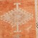 3x6 Pastel Orange Vintage Runner RugRug For Hallway,Turkish Runner,87x178cm