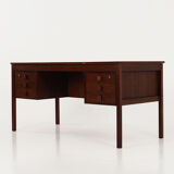 Oak wood desk by Domino Møbler Scandinavian design of the 1970s