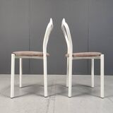 Set of 4 calligaris dining chairs, 1980s