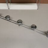 Vintage wall coat rack 70 to 5 Chrome hooks