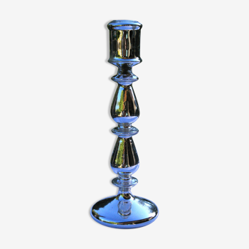 Candle holder in eglomerized glass
