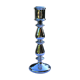 Bougeoir en verre églomisé