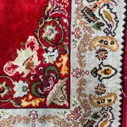 Tapis vintage turc en soie fait main 74x146 cm