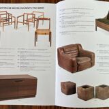 Prototype armchair in brown imitation leather by Michel Ducaroy, France 1970s