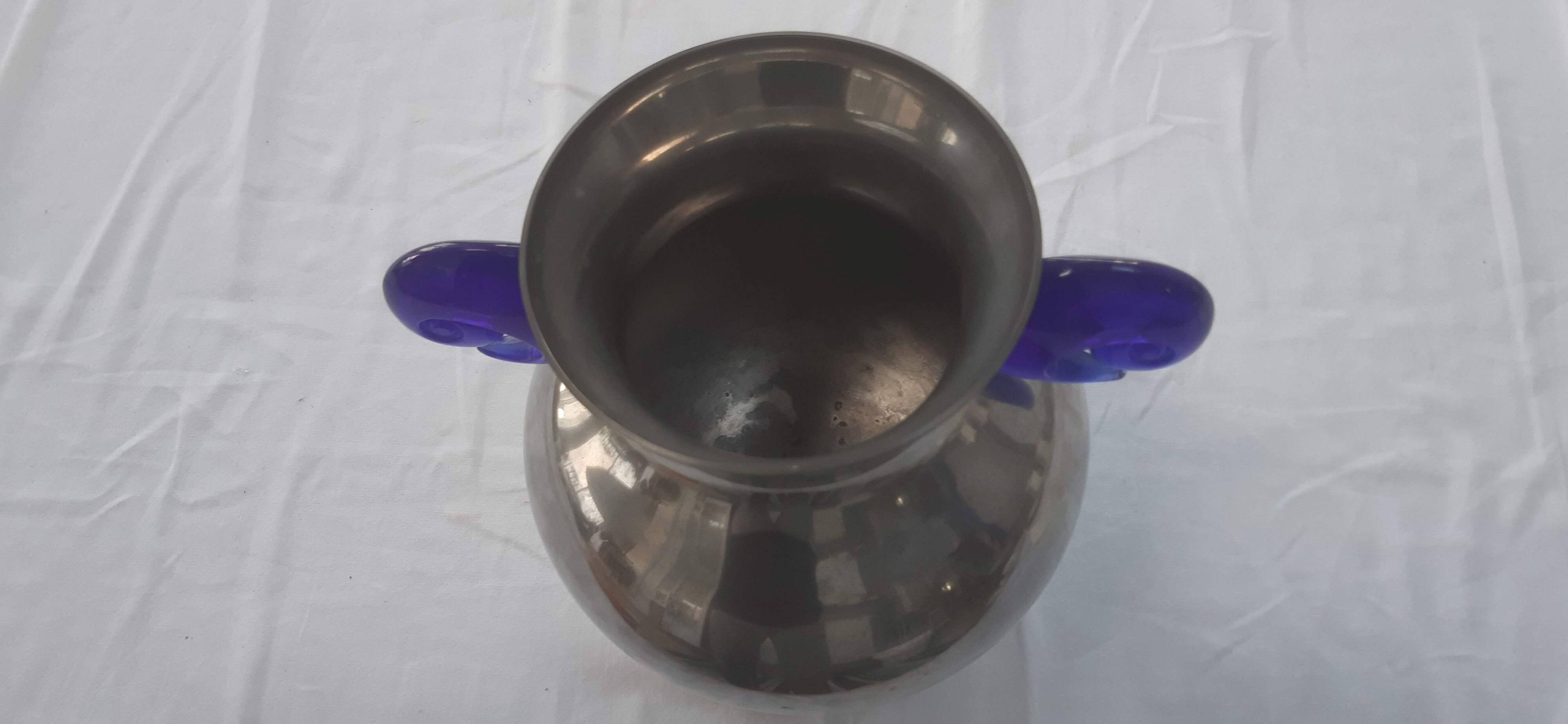 Anjou Malta pewter vase