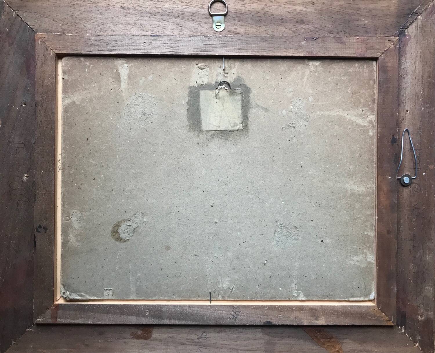 Huile sur carton "Bord de mer", École anglaise fin 19ème s.