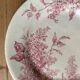 Mismatched series of 4 old “Terre de fer” flat plates