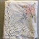 Nappe 160 x 260 ajourée brodée et 12 serviettes