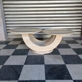 Table basse italienne en travertin