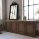 Louis Philippe mirror with pediment - 136x83cm