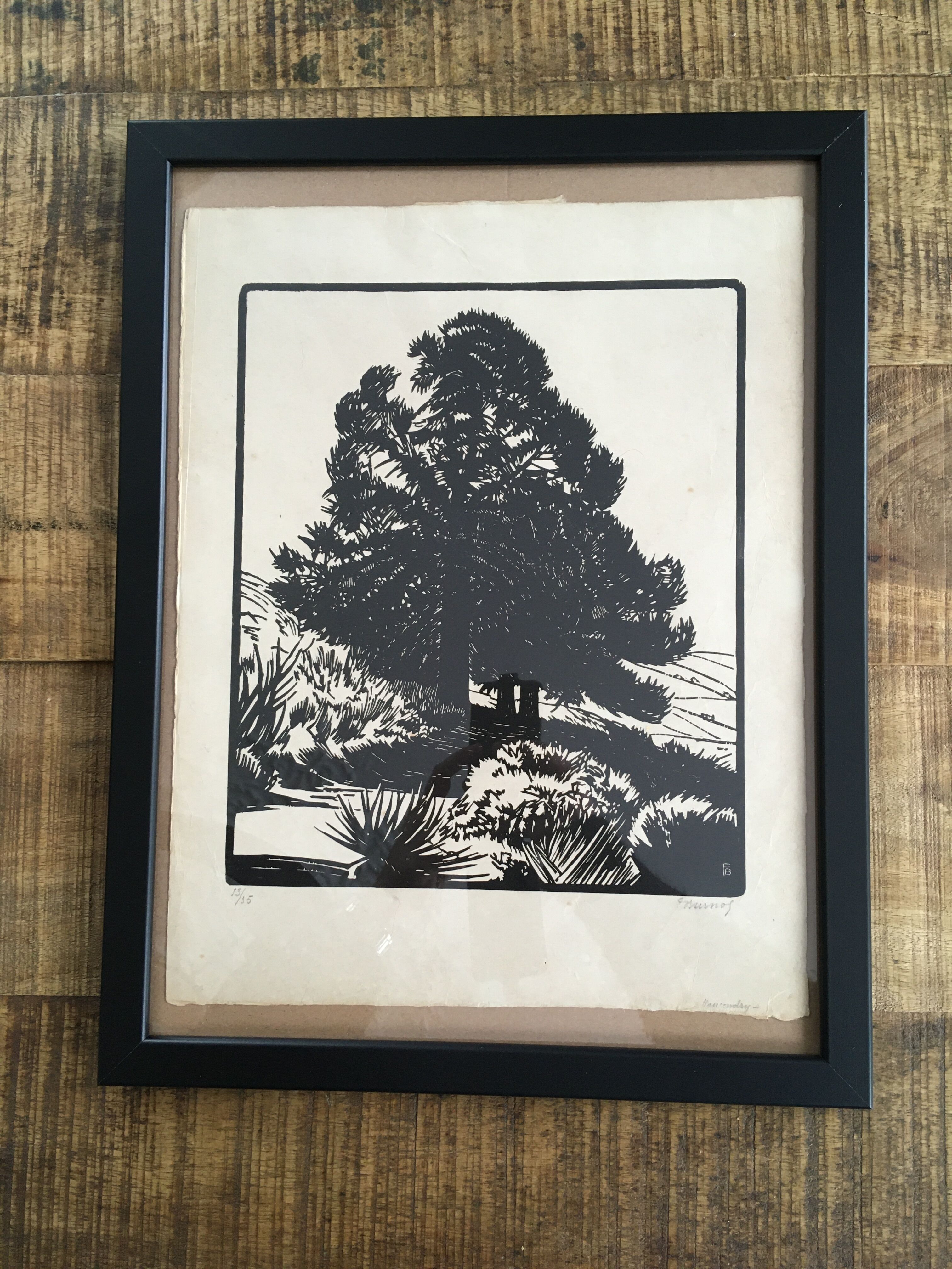 Original illustration numbered Philippe Charles BURNOT 1924