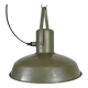 Vintage Green Army Pendant Lamp, 1960s