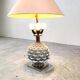 Vintage italian ceramic artichoque table lamp, 1960s