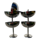 5 stainless steel cups