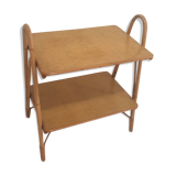 Rattan side table