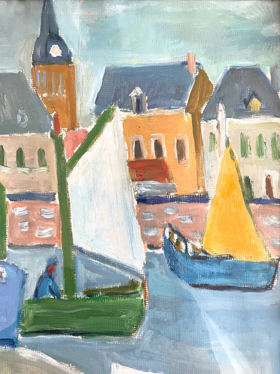 Large gouache painting “La Chaume”