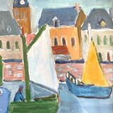 Large gouache painting “La Chaume”