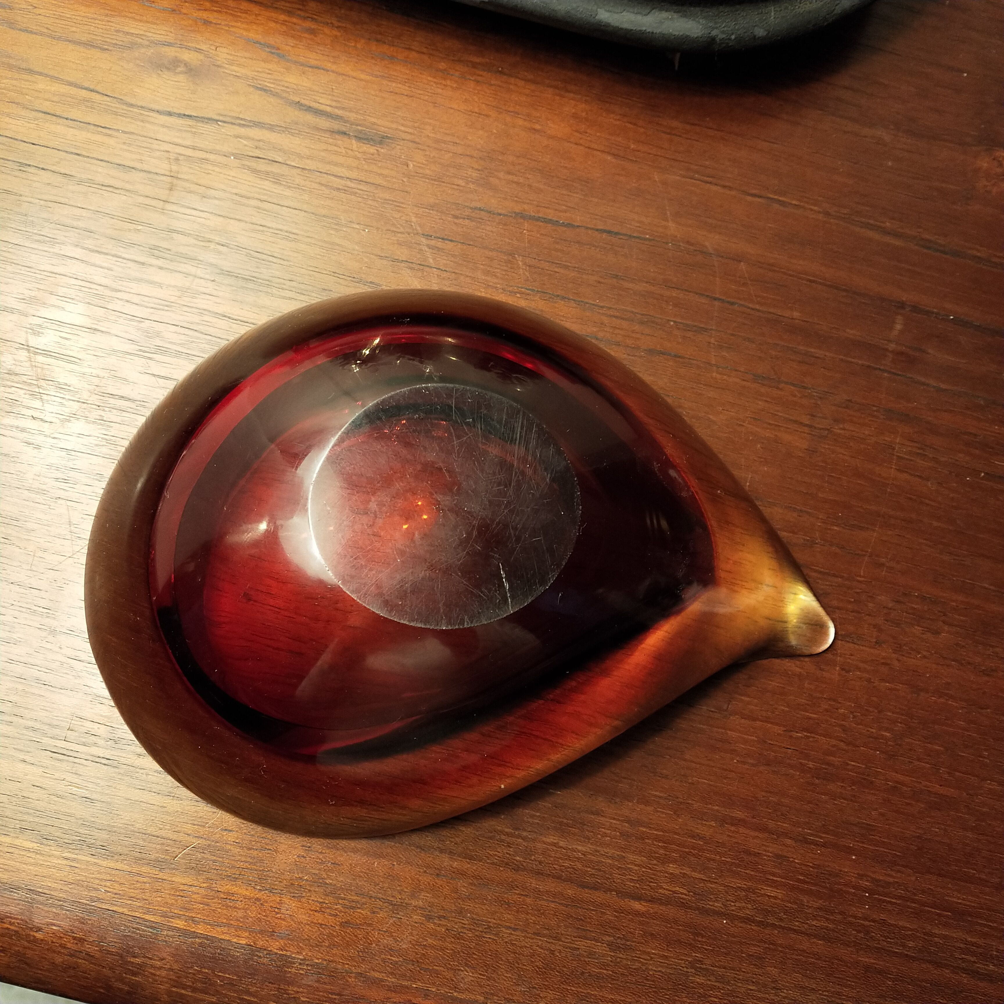 Murano glass drop ashtray