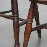 Set of 12 antique English Oxford dining/kitchen chairs