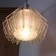 Suspension plexiglas et inox vintage