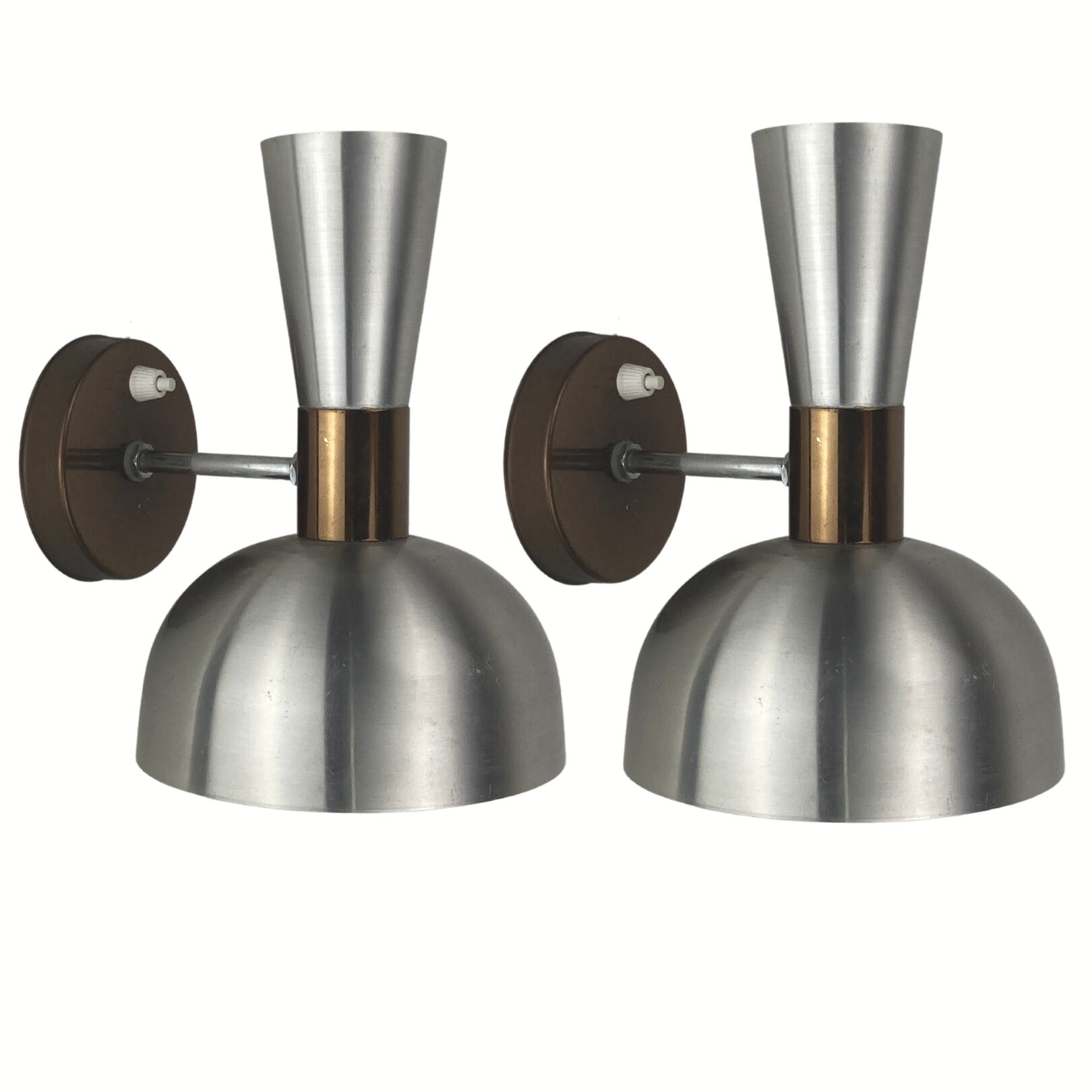 Mid-Century Dutch Diabolo Wall Sconces by Herda, 1970s, Set of 2