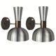 Mid-Century Dutch Diabolo Wall Sconces by Herda, 1970s, Set of 2