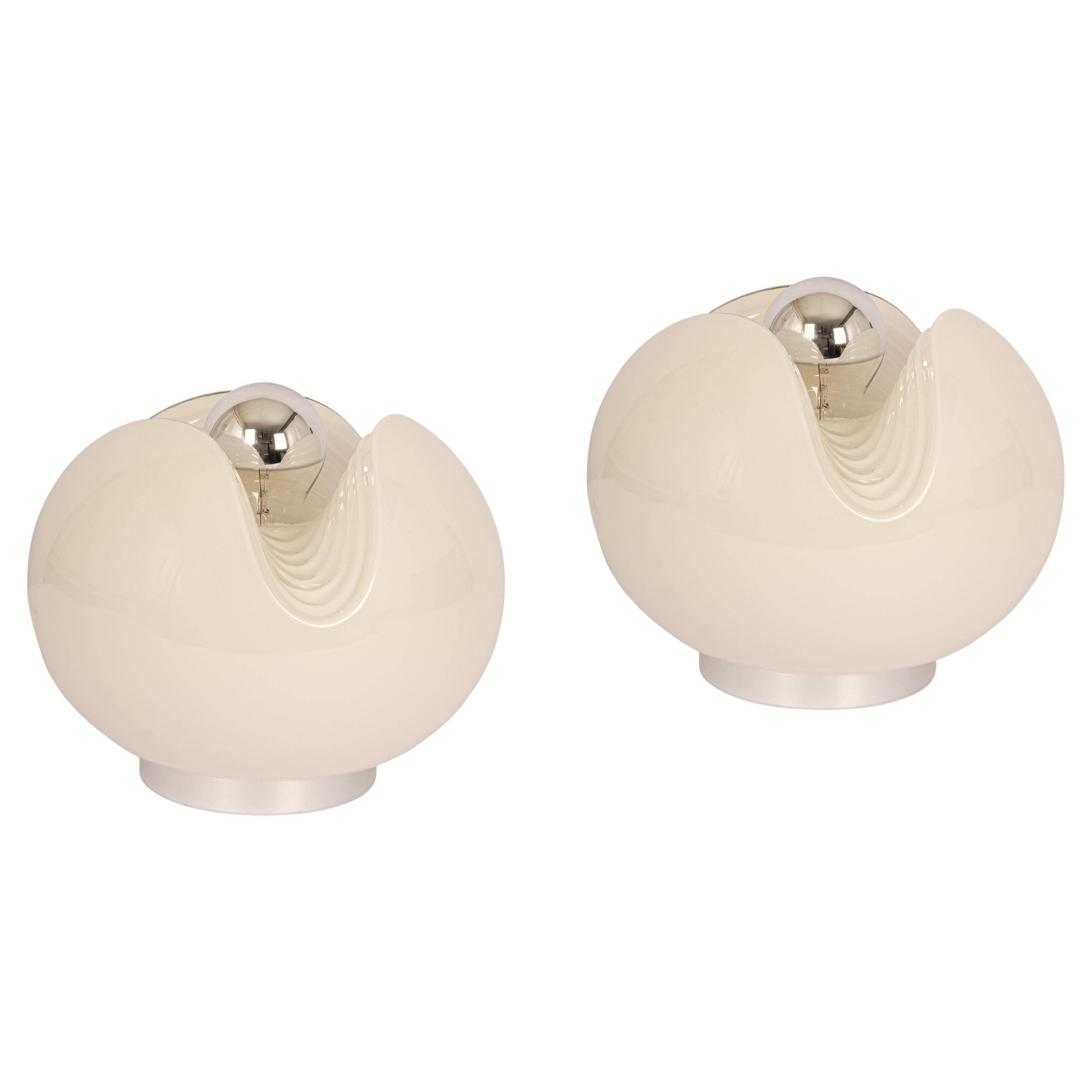 Glass Table Lamp by Koch & Lowy for Peill & Putzler, Germany, 1970s