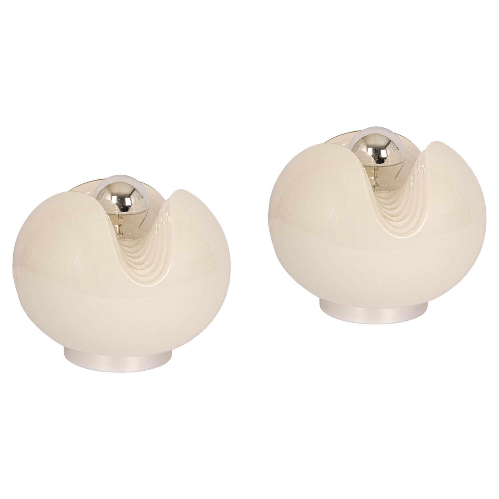 Glass Table Lamp by Koch & Lowy for Peill & Putzler, Germany, 1970s
