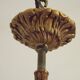 French Art Nouveau Bronze 3 Light Acanthus Detail Cage Candlestick 5476
