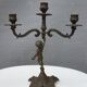 "Il mio bel foco" pair of candlesticks XIXth cherubs 3 torchieres