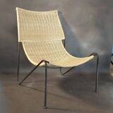 Wicker lounge chair