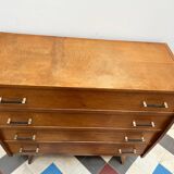 Vintage compass foot chest of drawers