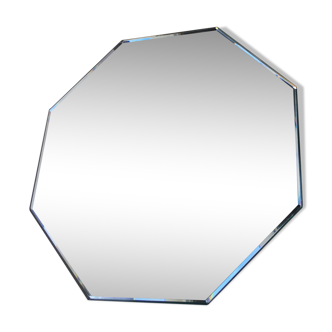 Small octagonal mirror beveled, 21 x 21 cm