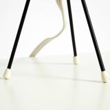 Beautiful mid-century modern tripod raffia table lamp