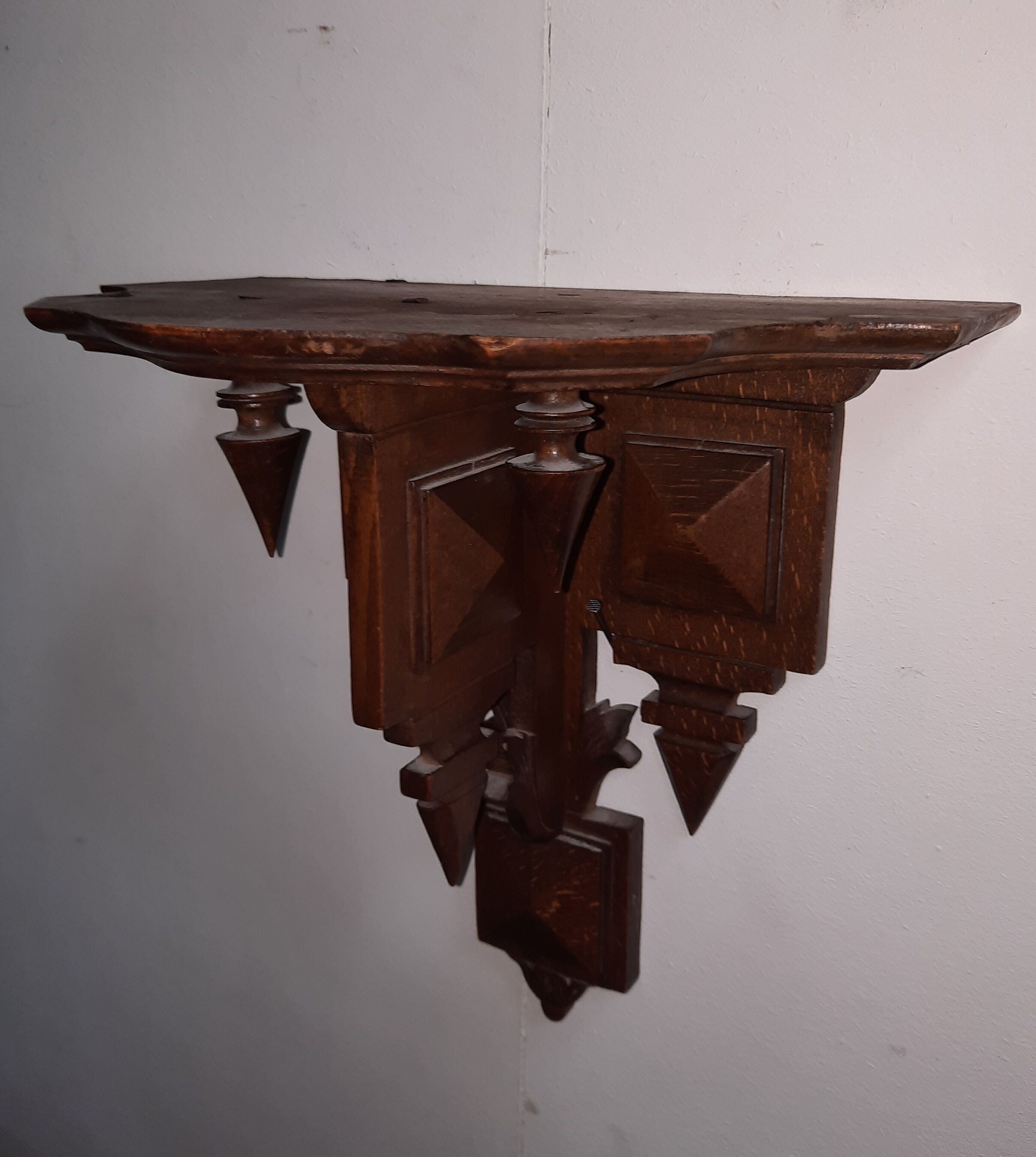 Small solid wood console