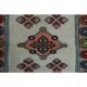 1970s vintage Turkish Oushak handmade wool cotton orange runner rug 101x148