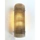 Smoked Diamanted Rectangular Murano Glass Wall Sconce-Set of Two