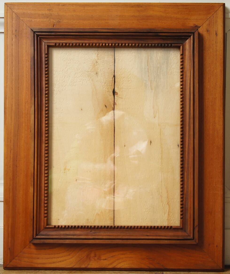 Old “diamond point” frame in solid wood